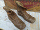 Anciennes Chaussures Brodequins Enfant Godillot Ca1900 - Zapatos