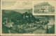 Ansichtskarte Saarburg/Trier 2 Bild Totale, Hotel Salm 1928 - Saarburg