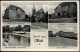 Ansichtskarte Marl (Westfalen) MB: Postamt, Chemische Werke, Schwimmbad 1940 - Marl