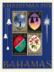 THEMATIC CHRISTMAS '72  -  SHEPHERD AND STAR, BELLS, HOLLY AND CROSS, POINSETTIA   4v+MS    -  BAHAMAS - Natale