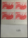 Cote 170€ Variété 2427-C1ab  N° D'ordre Supérieur A '100' & 3 Chiffres NORMAUX Liberté 2.20 Rouge - Modernes : 1959-...