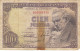 CRBS1134 BILLETE ESPAÑA 100 PESETAS 1946 USADO CON FIXO - Otros & Sin Clasificación