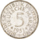 Monnaie, République Fédérale Allemande, 5 Mark, 1951, Karlsruhe, TTB, Argent - 5 Mark