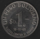 BOLIVIA - 1 PESO 1968 -FAO- - Bolivia