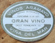 Chile Viña Del Mar "Vinos Aramayo" Wine Label (Greenish Gray) - Alcohols