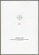 Bund: Minister Card - Ministerkarte Typ VII , Mi-Nr. 3644-47 ESST: " Dauerserie Welt Der Briefe - Seebriefrose... "    X - Brieven En Documenten