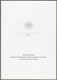 Bund: Minister Card - Ministerkarte Typ VII , Mi-Nr. 3670-73 ESST: " Welt Der Briefe "   X - Covers & Documents