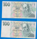 Czech Republic TCHEQUIE - 1997 - 2 Billets De 100 Korun - Tsjechië