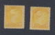 2x Canada Small Queen Stamps; 2x #35-1c MH F/VF 1 W POB Guide Value = $80.00 - Nuevos