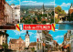 73923181 Ettlingen Altes Schloss Panorama Bruecke Rathaus Fussgaengerzone - Ettlingen