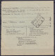 Bordereau D'expédition Affr. 1/2 TR204 Càd Bleu [AUBEL /13 XI 1939] Pour Militaire Infirmier-ambulancier De Namur En Cam - Oorlog 40-45 (Brieven En Documenten)