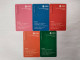 China Transport Cards, Year Of The Cattle, Metro Card,wuxi City,10 Times Card/each Card (5pcs) - Unclassified