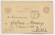 ROMANIA ENTIER 10C CARTA POSTALA BRAILA 5 OCT 1896 TO FRANCE - Storia Postale