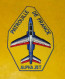 TISSU PATCH :   PATROUILLE DE FRANCE AVEC ALPHA JET   , DIAMETRE 9 CM , BON ETAT VOIR PHOTOS . POUR TOUT RENSEIGNEMENT M - Patches