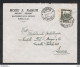 LIBIA:  1931  BUSTA PUBBLICITARIA  DA  BENGASI  IN  TARIFFA  PER  LUCCA  -  50 C. PITTORICA  -  SASS. 51 - Libië