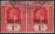 GILBERT & ELLICE ISLAND 1918 KGV 1d Red  Horizontal Pair SG26 Used - Isole Gilbert Ed Ellice (...-1979)