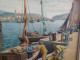 Delcampe - Ancien Tableau Marine Pêcheurs Bretagne Signé L. Masson Paysage Breton - Oils