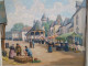 Ancien Tableau Marché Breton Signé L. Masson  Signé L. Masson (Lucien Masson) - Oils