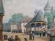 Delcampe - Ancien Tableau Marché Breton Signé L. Masson  Signé L. Masson (Lucien Masson) - Oleo