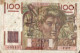 Billet Cent Francs 1950 - 100 F 1945-1954 ''Jeune Paysan''