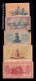 España Spain Set 5 Billetes Asturias Y León 25 40 50 Céntimos 1 2 Pesetas 1936 Pick S601-S605 Bc/Mbc F/Vf - Other & Unclassified