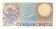 500 LIRE BIGLIETTO DI STATO MERCURIO 20/12/1976 FDS - Autres & Non Classés