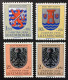 1956 Luxembourg - Cantonal Coat Of Arms - 4 Stamps Unused ( Mint Hinged ) - Oblitérés