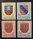 1958 Luxembourg - Cantonal Coat Of Arms - 4 Stamps Unused ( Mint Hinged ) - Oblitérés