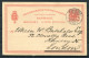 1911 Denmark 10ore Stationery Postcard Kjøbenhavn - Gjedser T-93 Railway- London England - Lettres & Documents