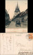 Lommatzsch Döbelner Straße, Bckerei - Kutsche Handcoloriert 1907 - Lommatzsch