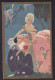 Woman And Pierrot / Ed. Ballerini&Fratini / Postcard Circulated, 2 Scans - Chiostri, Carlo