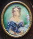 - Ancien Tableau Miniature. Femme Médaillon - - Other & Unclassified