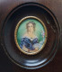 - Ancien Tableau Miniature. Femme Médaillon - - Other & Unclassified