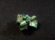 Torbernite Cluster  ( 1 X 0.5 X 1 Cm ) Margabal - Aveyron - France - Minerali