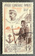 FRAWAPA021U1 - Airmail - General Faidherbe - Centenary Of French African Troops - 15 F Used Stamp - AOF - 1957 - Usati