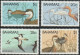 THEMATIC WILDLIFE:  1st SERIES, BIRDS.  BAHAMAS PINTAIL, REDDISH EGRET, BROWN BOOBY, WHISTLING DUCK   4v+MS -  BAHAMAS - Palmípedos Marinos