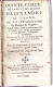 QUINTE-CURCE. 2 TOMES : Alexandre Le Grand, En Latin, Avec Traduction Française De M. De Vaugelas. (probablement 1680) - Tot De 18de Eeuw