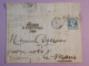 DK 20 FRANCE BELLE  LETTRE   1867  PETIT BUREAU DOUARNENEZ A LE MANS+RETOUR + N°22+++  AFF. INTERESSANT +++ + - 1849-1876: Periodo Clásico