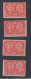 4x Canada Victoria Jubilee Stamp; #53-3c MNH 3x F 1x F/VF SHADES Guide Value = $75.00 - Nuevos