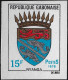 Gabon 1976 Y&T 365 à 367 Non Dentelés. Armoiries De Villes VI. Poissons, Feu, Marteaux - Timbres