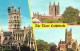 HEREFORD, MULTIPLE VIEWS, ARCHITECTURE, CATHEDRAL, ENGLAND, UNITED KINGDOM, POSTCARD - Herefordshire