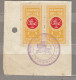 LITHUANIA 1934-1940 Revenue Stamps Used(o) On Paper #648 - Litauen