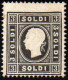 * 1858  Lombardo Veneto 3 Soldi Nero Sassone N 24 (16000) - Lombardo-Veneto