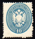 *  Lombardo Veneto 1863 10 Soldi Azzurro Sassone N 39 Cert Ferrario (28000) - Lombardo-Venetien