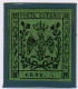 * 1852 Modena Sassone N1 5 Cent Verde Cert Colla (7000) - Modena