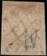 Us 1852 - Modena 1 Lira Bianco (11) Annullato A Penna Con Tratti Incociati,Cert L. Guido (4.500) - Modena