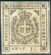 * 1859 - Modena Gov.Prov. - 15 C. Bruno (13) Verifica L. Guido - Modène