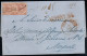 Ltr 1858 -  Napoli - Lettera Da Bari A Napoli, Coppia Da Due Grana (5) R3 Rosa Chiaro I Tavola RARISSIMA Cert Bottacchi - Napoli