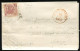 Ltr 1858 - Napoli - Lettera Da Castrovillari A Cosenza, 2 Gr Rosa Carminio (7c) Svolazzo Tipo 8 Punti 9 Cert.Viesti - Neapel