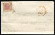 Ltr 1858 - Napoli - Lettera Da Castrovillari A Cosenza, 2 Gr Rosa Carminio (7c) Svolazzo Tipo 8 Punti 9 Cert.Viesti - Napels